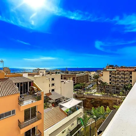 Lägenhet Luxury Sea View Penthouse, Hortensia Apartments, Cristianos, Tenerife