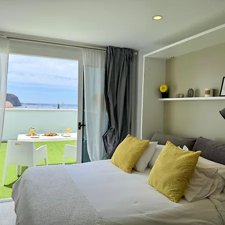 Luxury Sea View Penthouse, Hortensia Apartments, Los Cristianos, Tenerife 公寓 洛斯克里斯蒂亚诺斯